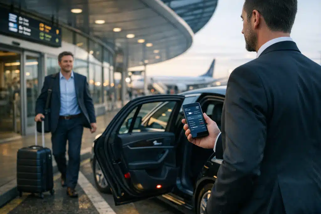 Prise en charge professionnelle par un VTC à l'aéroport de Lyon St Exupéry (LYS)